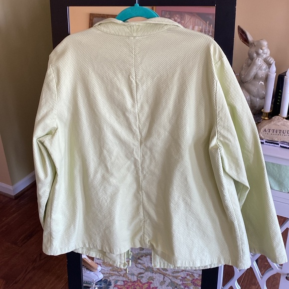 EILEEN FISHER lime green jacket - Picture 5 of 11